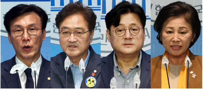 내년 총선도 ‘친명계?’…홍익표·김민석·남인순·우원식 원내대표 후보 등록