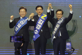 이재명, 충청·영남 경선 잇따라 압승...초반 ‘어대명’ 굳혀