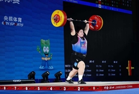 고양시청 박혜정, 아시아역도선수권 여자 최중량급서 합계 2위