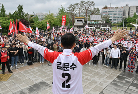 김문수, 경기도 유세 일정·정책·당협위원장 홍보 ‘엇박자’