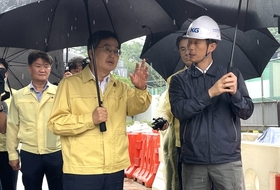김동연, 화산지하차도 점검…“폭우 대비 선제 대응 총력”