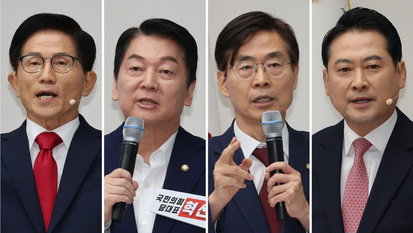 국힘 당대표 본경선 ‘탄반 2명 대 탄찬 2명’ 대결