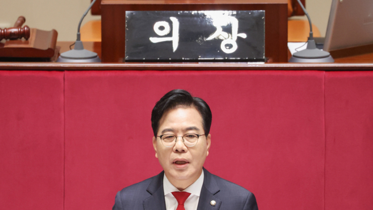 송언석 “與, 야당 파괴·보수궤멸 일당 독재 구축” 강력 비판