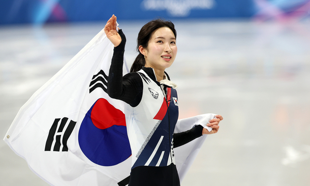 [동계 올림픽] 성남시청 김길리, 쇼트트랙 女 1000m 동메달 획득