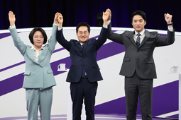 [與 경기지사 후보 합동토론회] 한준호·추미애·김동연, GTX·K-컬처밸리 등 경기도 정책 사업 놓고 격돌