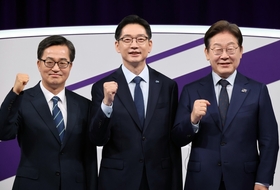 이재명·김경수·김동연, 첫 TV 토론회서 ‘3인 3색’ 비전제시