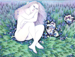 2006-12, 이브의 보리밭-보리밭 환상크기- 80F (145.5X112.0) 재료- 순지5배접, 암채