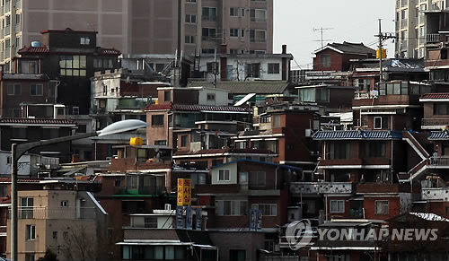 서울용산구의 한 주택가 전경.(자료사진)