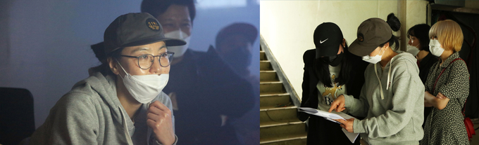 제24회 부천국제판타스틱영화제는 올해 김수영 감독이 촬영한 공식 트레일러 ‘괴수대잔치’를 공개했다. 김수영 감독이 공식 트레일러를 촬영하고 있다. (사진=부천국제판타스틱영화제 제공)