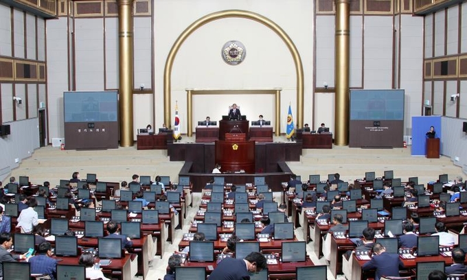 경기도의회가 열리고 있는 모습 (사진=경기도의회 제공)
