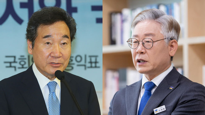 이낙연 더불어민주당 의원(왼쪽), 이재명 경기도지사 (사진=연합뉴스/경기도 제공)