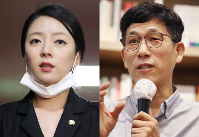 미래통합당 배현진 의원(왼쪽), 진중권 전 동양대 교수 (사진=연합뉴스 제공)