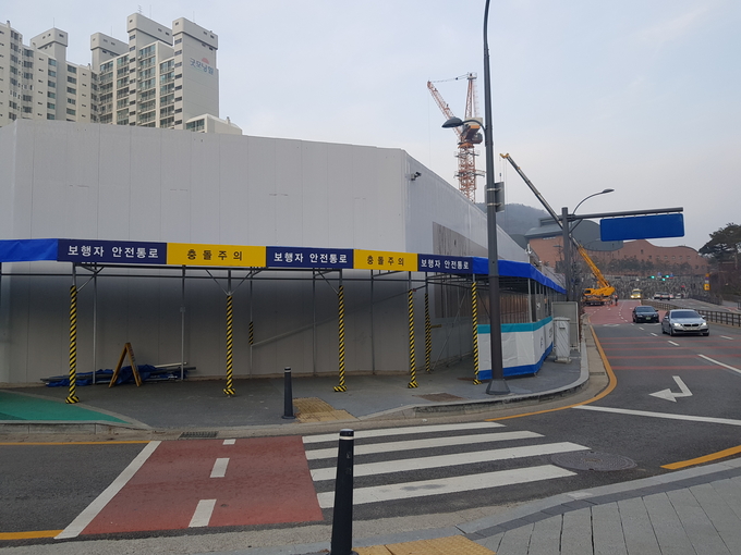 보행자 안전통로 모습 (사진=용인시 제공)