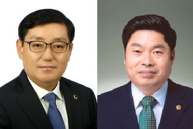 박재만 예산결산특별위원장(왼쪽), 정대운 윤리특별위원장(오른쪽).(사진=경기도의회 제공)