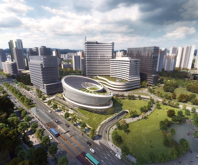 2023년 완공 예정인 경기도대표도서관의 조감도.(사진=경기도 제공)
