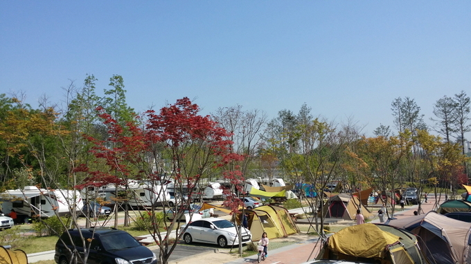 광교호수공원 가족캠핑장 (광교호수공원 가족캠핑장 제공)