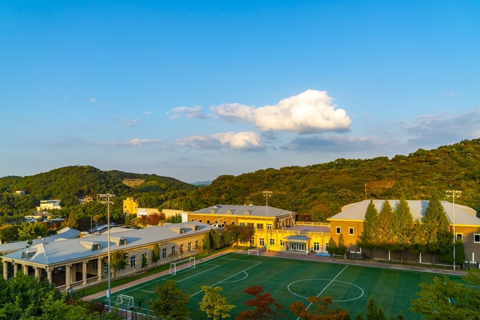 경기미래교육파주캠퍼스 스포츠센터 전경.(사진=경기도 제공)