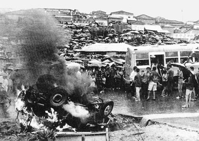 1971년 발생했던 광주 대단지 사건. (사진=성남시 제공)