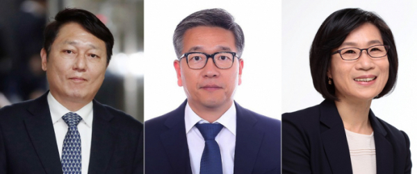  사진 왼쪽부터 최재성 신임 청와대 정무수석, 김종호 신임 민정수석, 김제남 신임 사회수석. 사진= 연합뉴스 