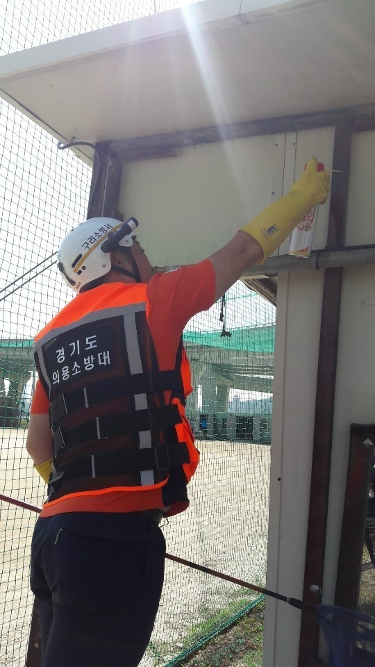 구리소방서는 지난 13일부로 소방청에서 전국 벌쏘임사고 주의보를 전국에 발령했다./구리소방서 제공