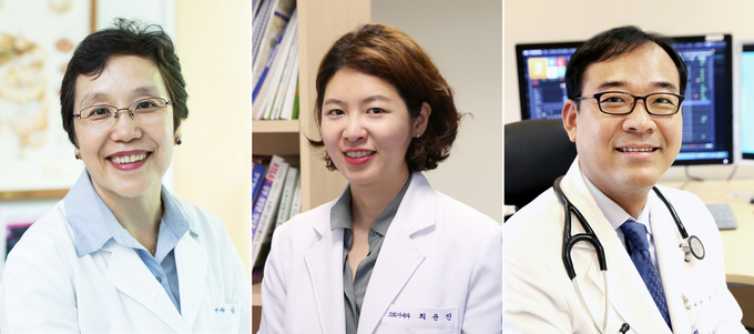 (왼쪽부터) 분당서울대병원 김나영 교수, 연세의대 최윤진 교수, 분당서울대병원 온정헌 교수. /분당서울대병원 제공