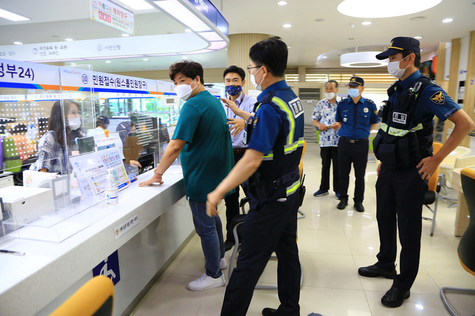 과천시가 실시한 모의 비상훈련/과천시제공