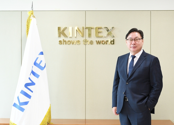 이화영 전 경기도 평화부지사가 1일 킨텍스 제8대 대표이사로 공식 취임했다. (사진=킨텍스 제공)