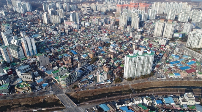 하남시 전체 중 구시가지 전경 모습./하남시 제공