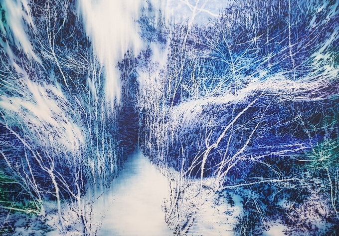 <strong>바람이 가는 길, 2020, oil on canvas, 182x227cm (사진=아트센터 화이트블럭 제공)</strong>
