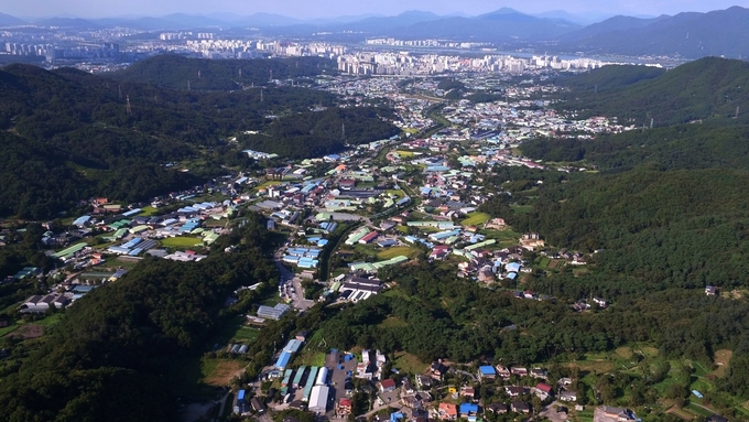 하남시 원도심을 포함한 전경 모습 (사진=하남시 제공)