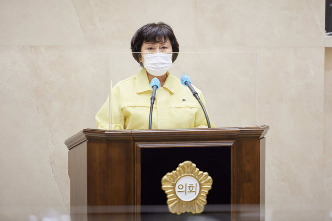 9일 열린 용인시의회 '제247회 임시회 제1차 본회의'에서 발언을 하고 있는 김상수 부의장. /용인시의회 제공