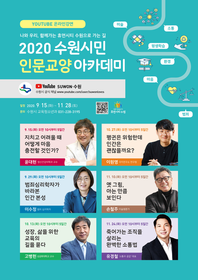 2020 수원시민 인문교양 아카데미 포스터 (사진=수원시 제공)