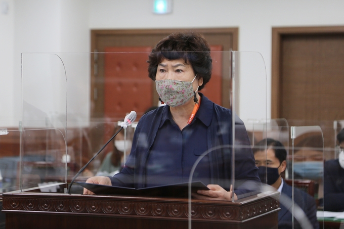 남양주시의회 이정애 의원이 제273회 임시회에서‘남양주시 요양보호사 처우 개선 및 지위 향상에 관한 조례안’을 대표 발의했다./남양주시의회 제공