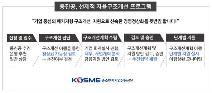 선제적 자율구조개선 프로그램 (자료=중소벤처기업진흥공단)