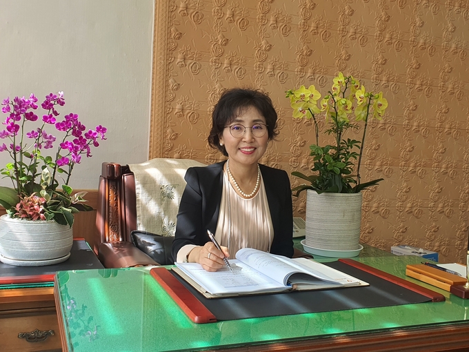 경기모바일과학고등학교 이경미 교장. (사진=박한솔 기자)