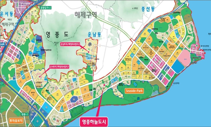 영종하늘도시 학교 위치도 (사진=인천시교육청 제공)