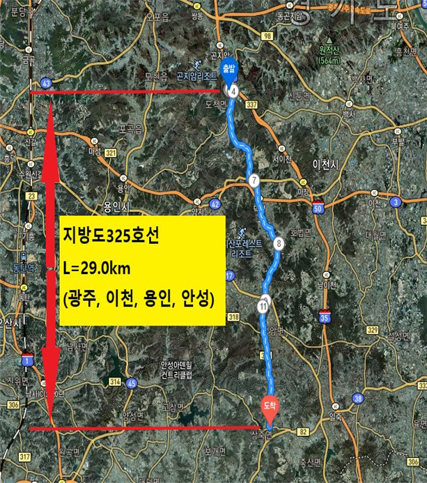 지방도 325호선 위치도(사진=경기도 제공)