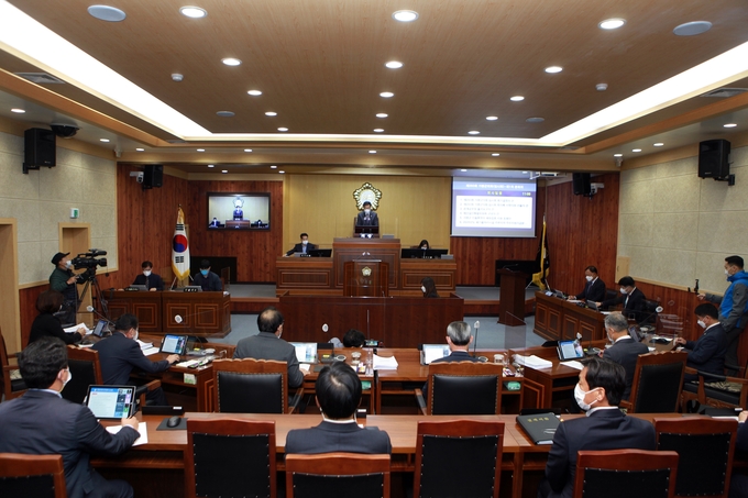 가평군의회 제293회 임시회 개회. (사진=가평군의회 제공)