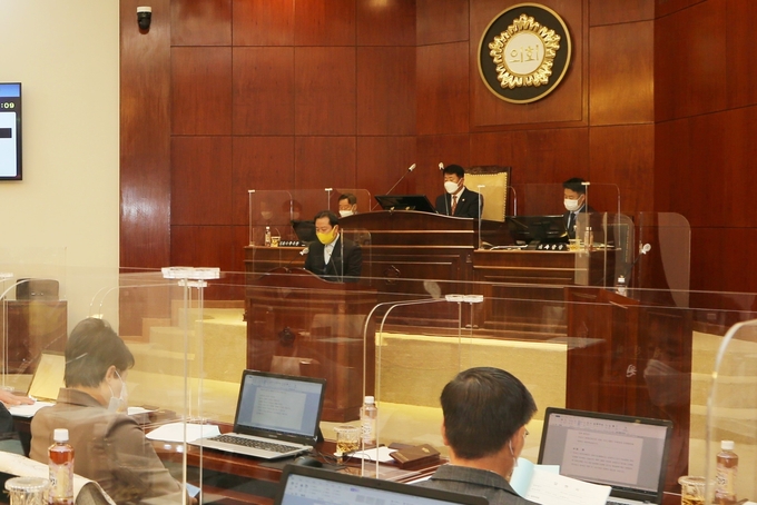 남양주시의회가 15일 제274회 임시회를 개최하고 현안사항과 시민들의 관심사안 등 시정에 대한 시정질문 시간을 가졌다.. (사진=남양주시의회 제공)