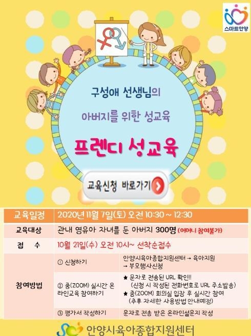 구성애선생의 아버지를 위한 성교육 팜프렛. (사진= 안양시 제공)