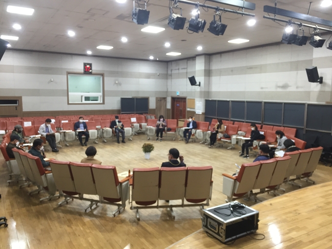 남양주시 진건퇴계원행정복지센터는 지난 26일 진건읍아파트입주자대표회의 회장 간담회를 실시했다. (사진=남양주시 제공)