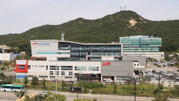 경기북부재난본부 합동 청사 뒤로 경기북부지방경찰청이 위치해 있다. (사진=경기도 제공)