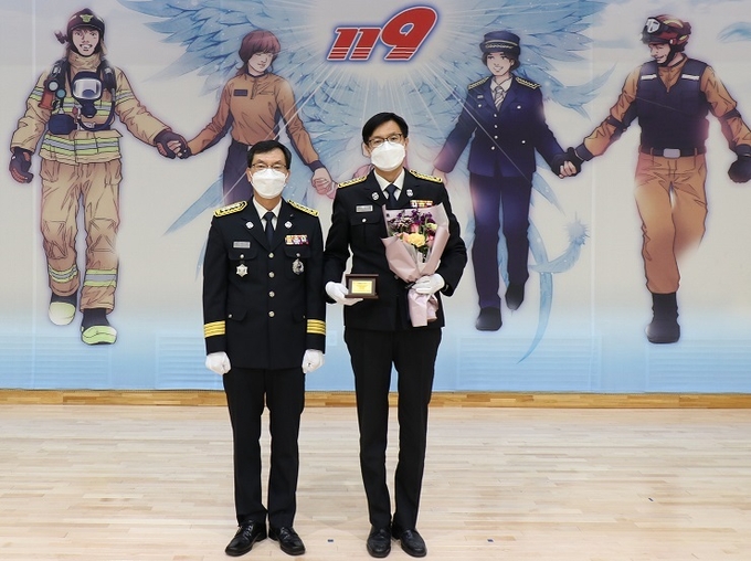 오산소방서는 소방안전특별점검단에서 근무하는 박철현 소방장이 ‘2020년 화재예방 행정의 달인’에 선정되었다.(사진=오산대학교 제공)