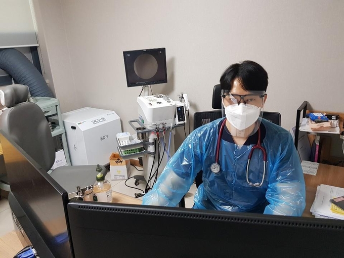 호흡기전담클리닉 진료실 모습 (사진=연합뉴스)