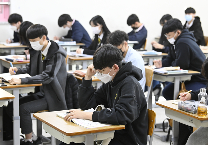 경기도내 평준화지역 일반고 신입생 수가 매년 줄어 5년 전보다 21% 감소한 것으로 나타났다. 사진은 한 고등학교 교실 모습. (사진=황준선 기자)
