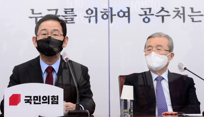 국민의힘 주호영 원내대표가 10일 오전 서울 여의도 국회에서 열린 비상대책위원회의에서 발언하고 있다. (사진=연합뉴스) 