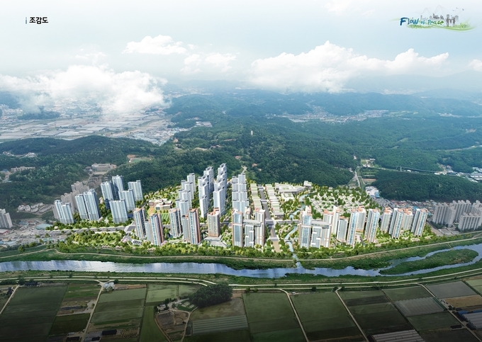 파주 주한미군 캠프하우즈 반환지역의 개발 조감도. (사진=파주시 제공)