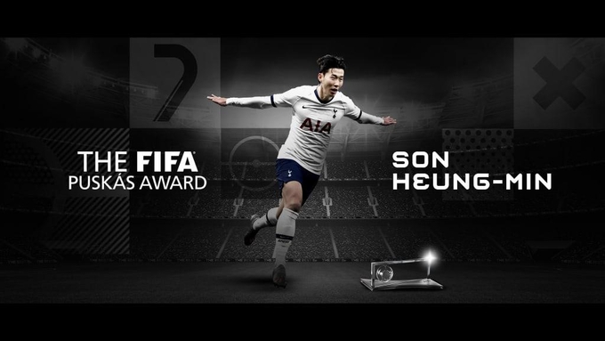 FIFA 푸슈카시상을 수상한 손흥민 (사진=연합뉴스 제공)