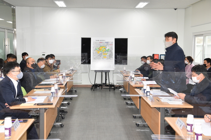 시내버스 35번이 다음달 4일부터 잠실역까지 노선을 연장해 운행할 예정이다, 사진은 지난번 상호 단테 협의시 자료화면. (사진=하남시 제공)