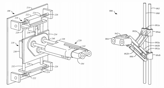 지난 10월 20일 애플이 미국 특허청(USPTO)으로부터 승인받은 애플 전기차 충전소 ‘패시브 얼라인먼트 매커니즘 차징 스테이션(Charging Station with Passive Alignment Mechanism)’의 모습 일부. (사진=미국 특허청(USPTO)
